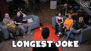 Trying to make them laugh with the LONGEST joke