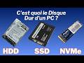 C est quoi un Disque Dur ?? HDD, SSD, NVMe Quesceque c'est ?