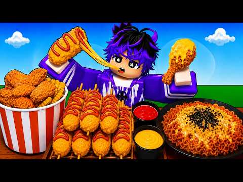 The Mukbang map in Roblox is absolutely insane lol【Roblox】【Mukbang Game】