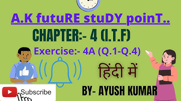 12th class math Ex-4A solution inverse trigonometric function (I.T.F)