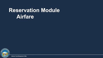 Finding and Making Air Travel Reservations - DTS