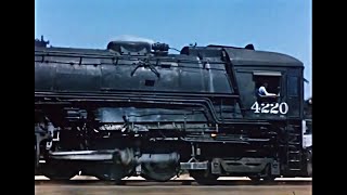 Amazing Thundering Cab Forward High Speed Motion 16 Mm Kodak Color Film