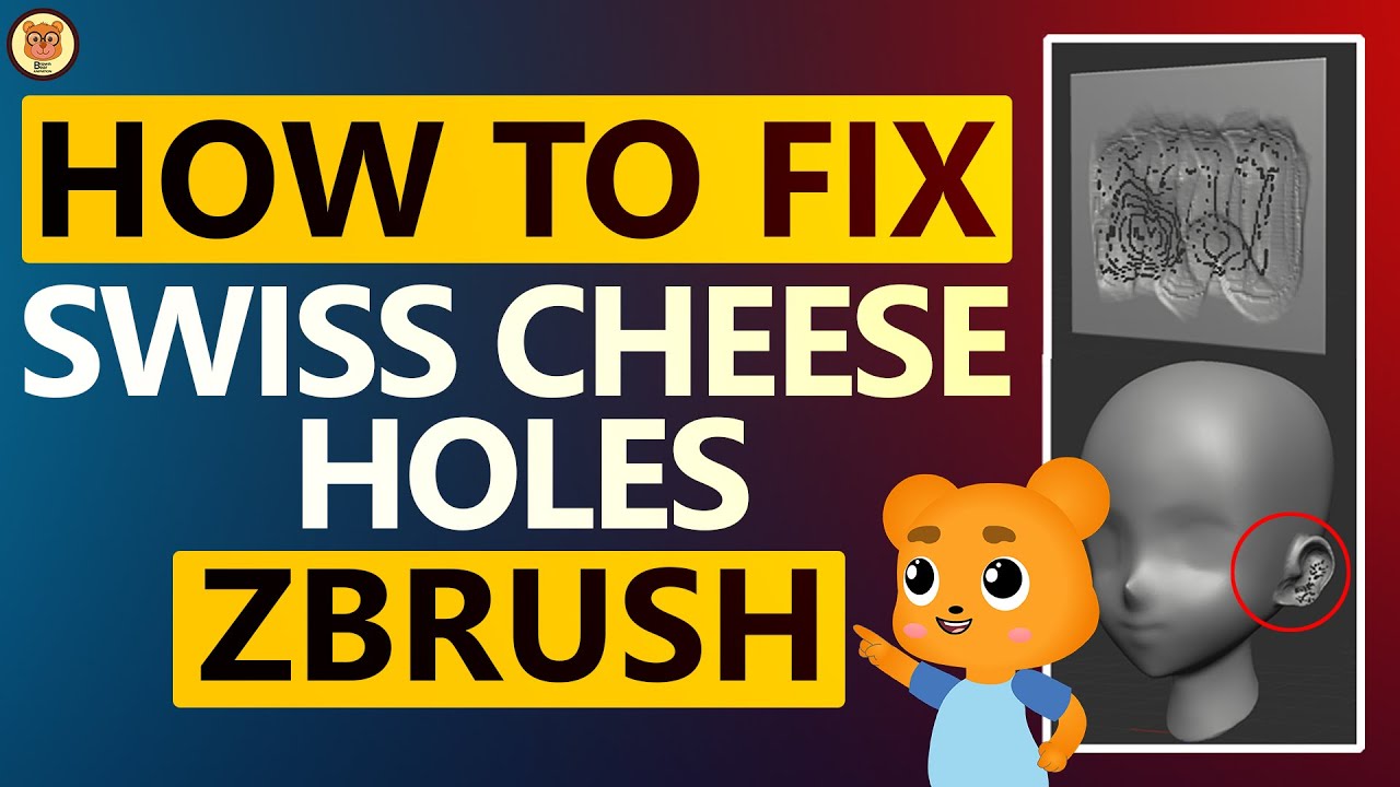 Dynamesh Swiss Cheese Holes Fix !!! Zbrush Dynamesh Holes Problem Fix