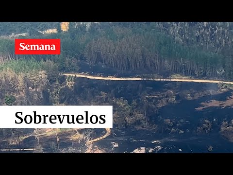 SEMANA sobrevoló los incendios en Nemocón  | Semana noticias