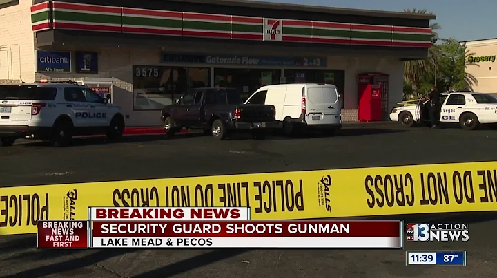 Security guard shoots gunman at 7-Eleven