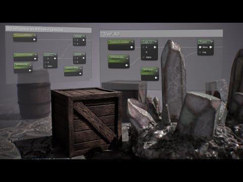 Unreal Engine 5.0 - How to use material ambient occlusion maps with ...