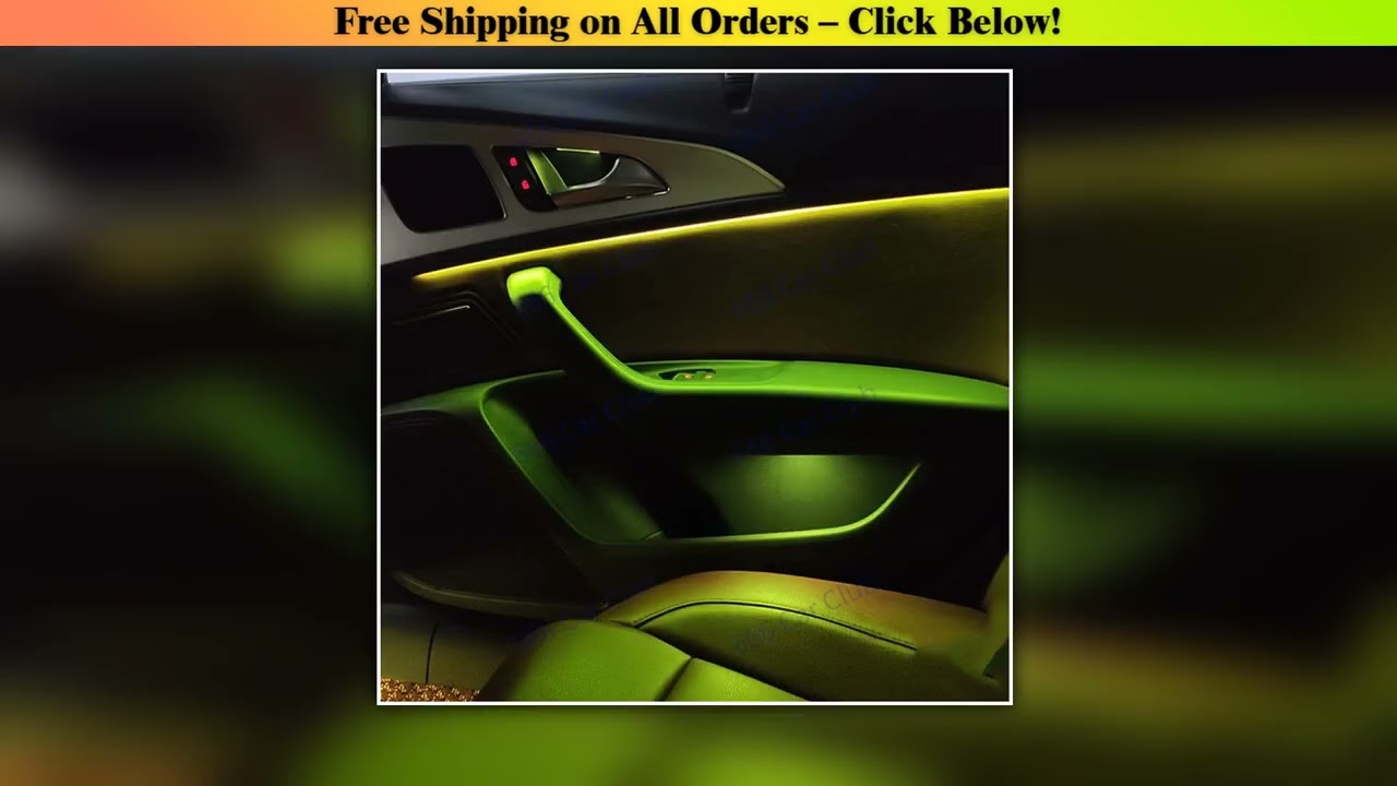 21 Colours Ambient Light For Audi A6 C7 2012-2018 MMI Bluetooth APP Control Car Door Instrument