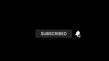 Black Screen Subscribe Button Animation for YouTube | No Copyright, Free to use, Royalty free