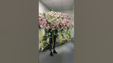 Wedding Backdrop Arch Floral Arrangement Flower Row #floraldesign #flower #luxurywedding #diy