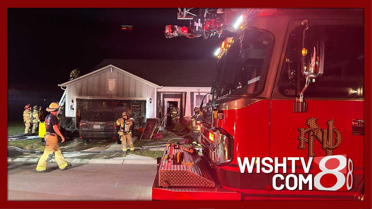 2 escape Indiana house fire after neighbor knocks on door - YouTube