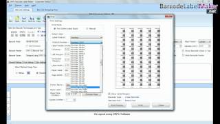 Set barcode height and density while designing barcode labels using Barcode Maker Software