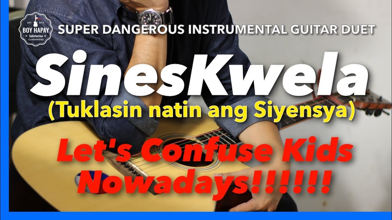 Sineskwela Theme Song Instrumental guitar cover karaoke version with