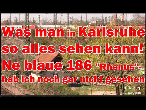 Was man in Karlsruhe so alles sehen kann! Ne blaue 186 