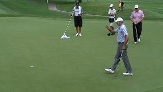 Matt Kuchar eagles the 526-yard, par-5 2nd hole at Bridgestone