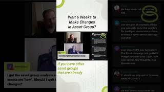 Should you wait 6 weeks before making changes to your asset group? #shorts #ppc #googleads