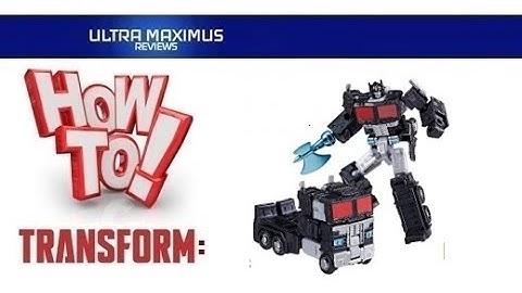💥 How to Transform Core Class Nemesis Prime (Optimus Prime) Transformers Legacy Evolution