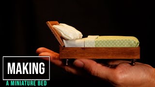Making a Miniature Bed for Retro-Inspired Bedroom | Dollhouse and Dioramas