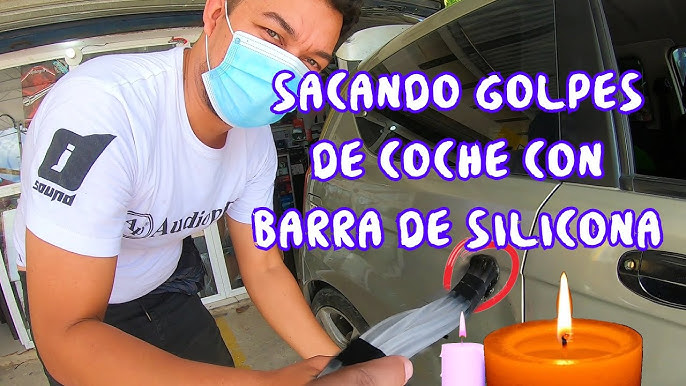 🔨 como sacar GOLPE de tu COCHE con SILICONA caliente 🚗 (quitar bollo SIN  PINTAR en tu auto) 