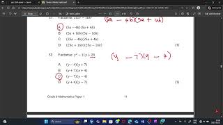 Grade 9 | Math Gec Nov P1 2024 | Question 31- 33 (Explained)