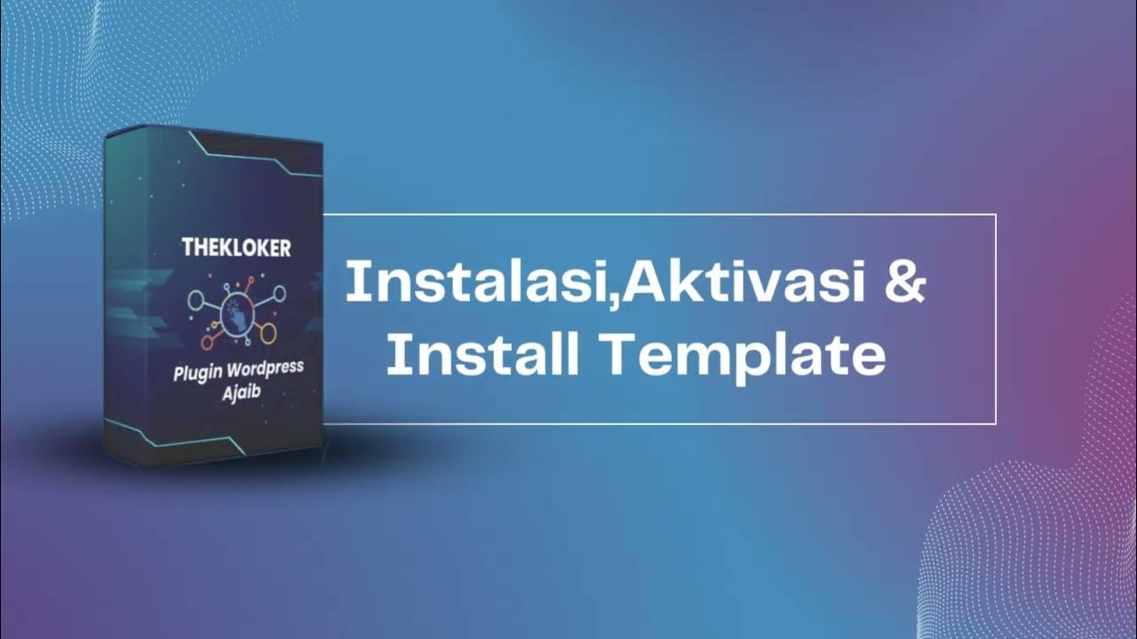 Cara instalasi aktivasi dan import template elementor di plugin