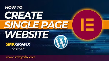 How to Create Single Page Website in Elementer Urdu/Hindi SMK Grafix