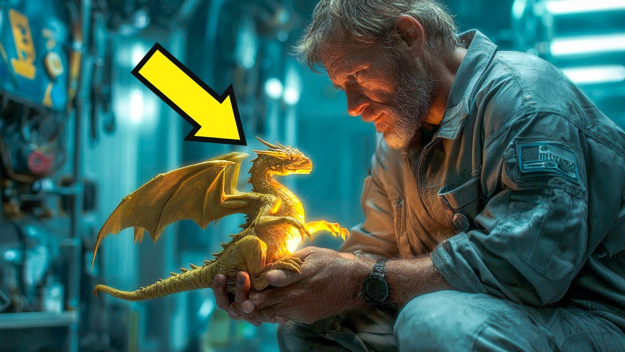Human Janitor Saved a Frozen Hatchling Found in the Trash—Now Every Dragon Calls Him 