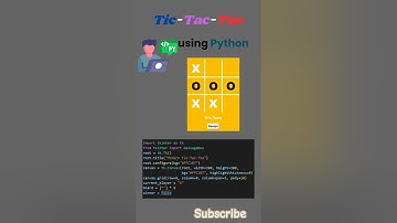 Python Beginners Project: Tic-Tac-Toe with Tkinter #coding #python