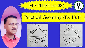 Class 8 Math Ex 13.1 NCERT Solution by Murli Sir || Class 8 Math Practical Geometry Ex 13.1 ||