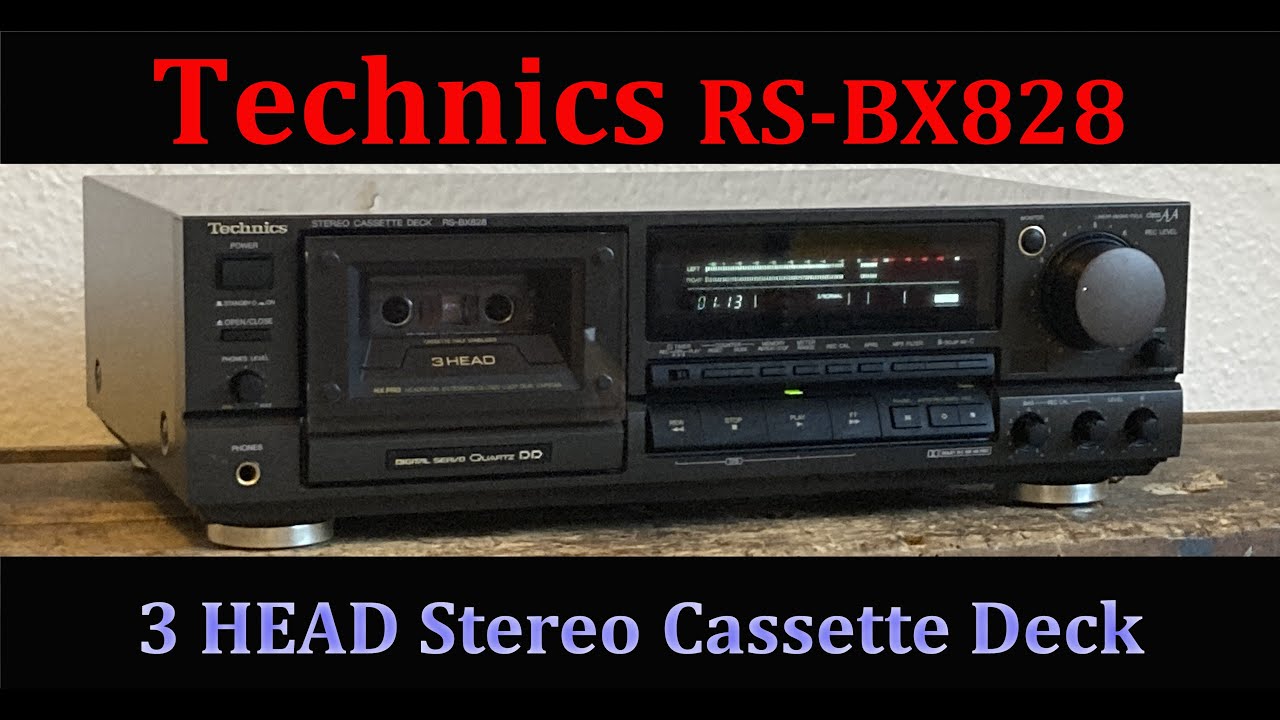 TECHNICS RS-BX828 / 3 HEAD Stereo Cassette Deck / Back to 1992