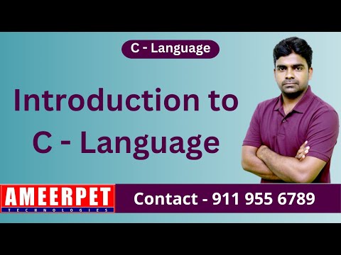 Introduction to C Language | Ameerpet Technologies | By Srinivas
