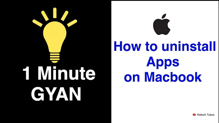 How to uninstall apps on Mac | Delete applications on Mac OS | 1 Minute GYAN by Katoch Tubes