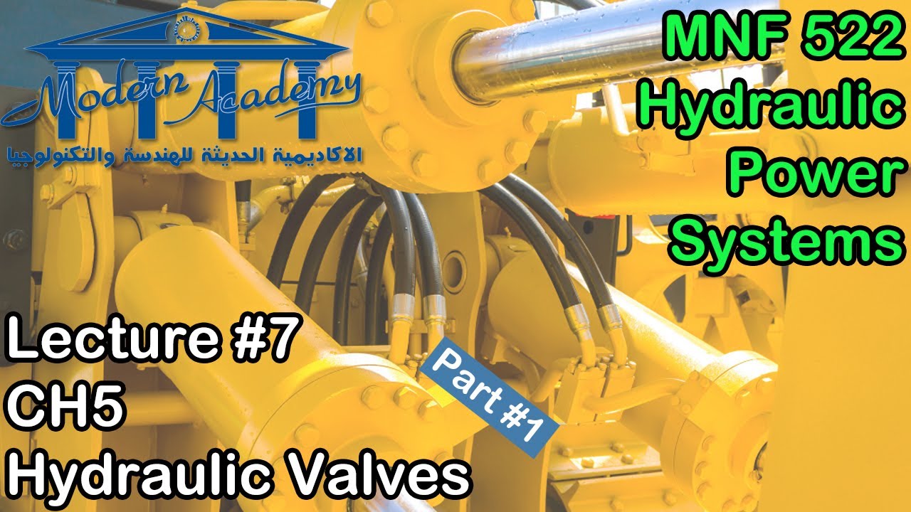 MNF522 - Hydraulic Power Systems - Fall 2020 - Lecture#7