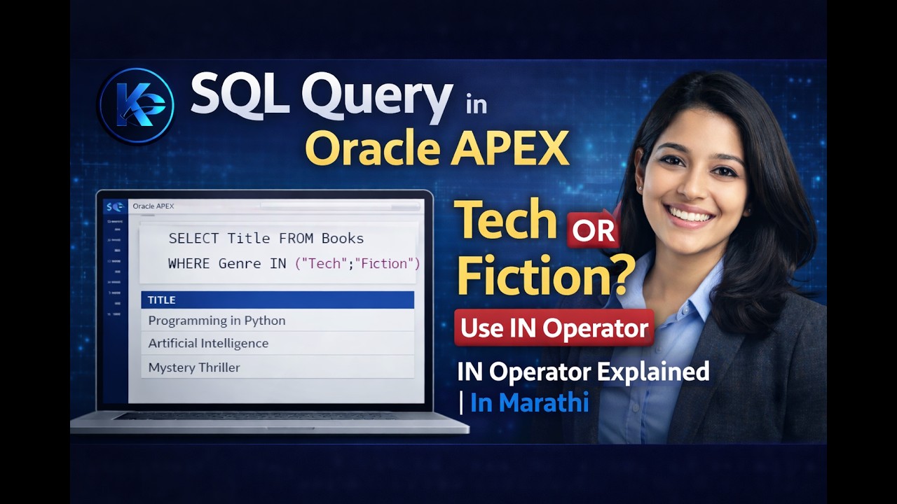 SQL IN Operator Explained Oracle Apex | Find Tech & Fiction Books SQL ...
