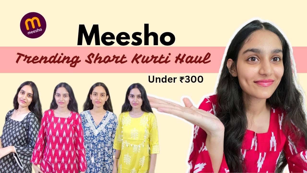 *VIRAL* Meesho Full Sleeve Short kurtis 😍 l Under ₹300 l Short Kurti Haul