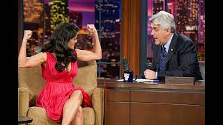 Salma Hayek Bicep Flex On Jay Leno Brought To Life
