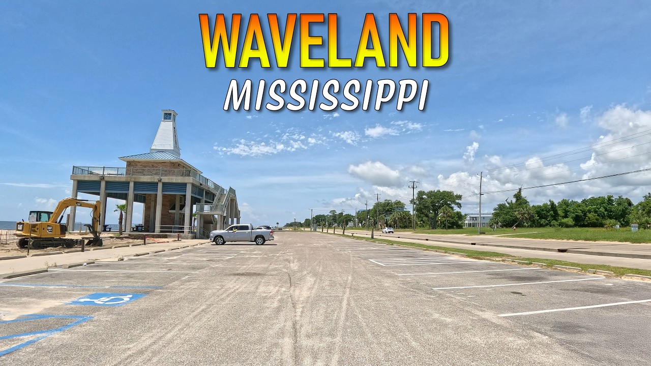 Waveland Mississippi Driving Through