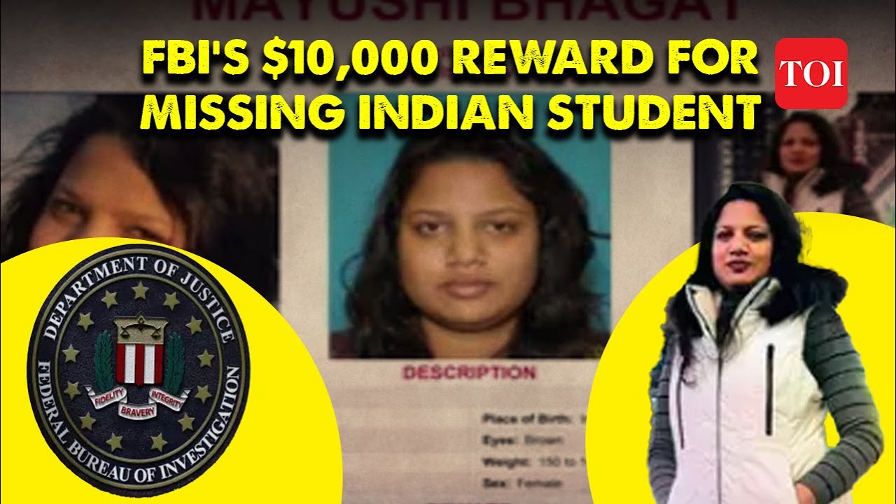 FBI Offers $10,000 Reward in Search for Missing Indian Student ...