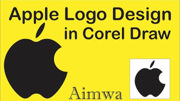 Simple Apple logo Design in CorelDraw iPhone logo Design CorelDraw