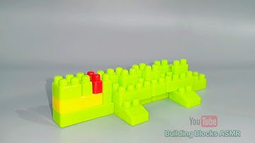 Satisfying Diy Crocodile 🐊|ASMR Sound | Building Blocks ASMR #asmr #asmrsounds #diy