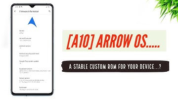 [A10] Arrow OS.....| A Stable Custom ROM for your Device...?