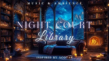 Night Court Library | ACOTAR Ambience | Mystical Music of the Night for Tranquility & Reflection