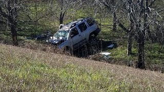4 injured after SUV crashes down 100-foot embankment on O’Connor Road