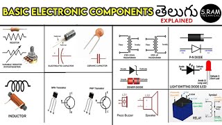 Basic Electronic Components Explained In Telugu || S.RAM TECHNICAL