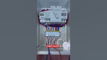 Tủ nhựa ATS 125A đảo nguồn tự động 2 công tơ điện 15 ngày 1 lần không cần đảo cầu dao