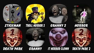 Stickman Escape Lift, Troll Quest Horror 2, Granny Chapter Two, Horror REC, Death Park, Granny... screenshot 5
