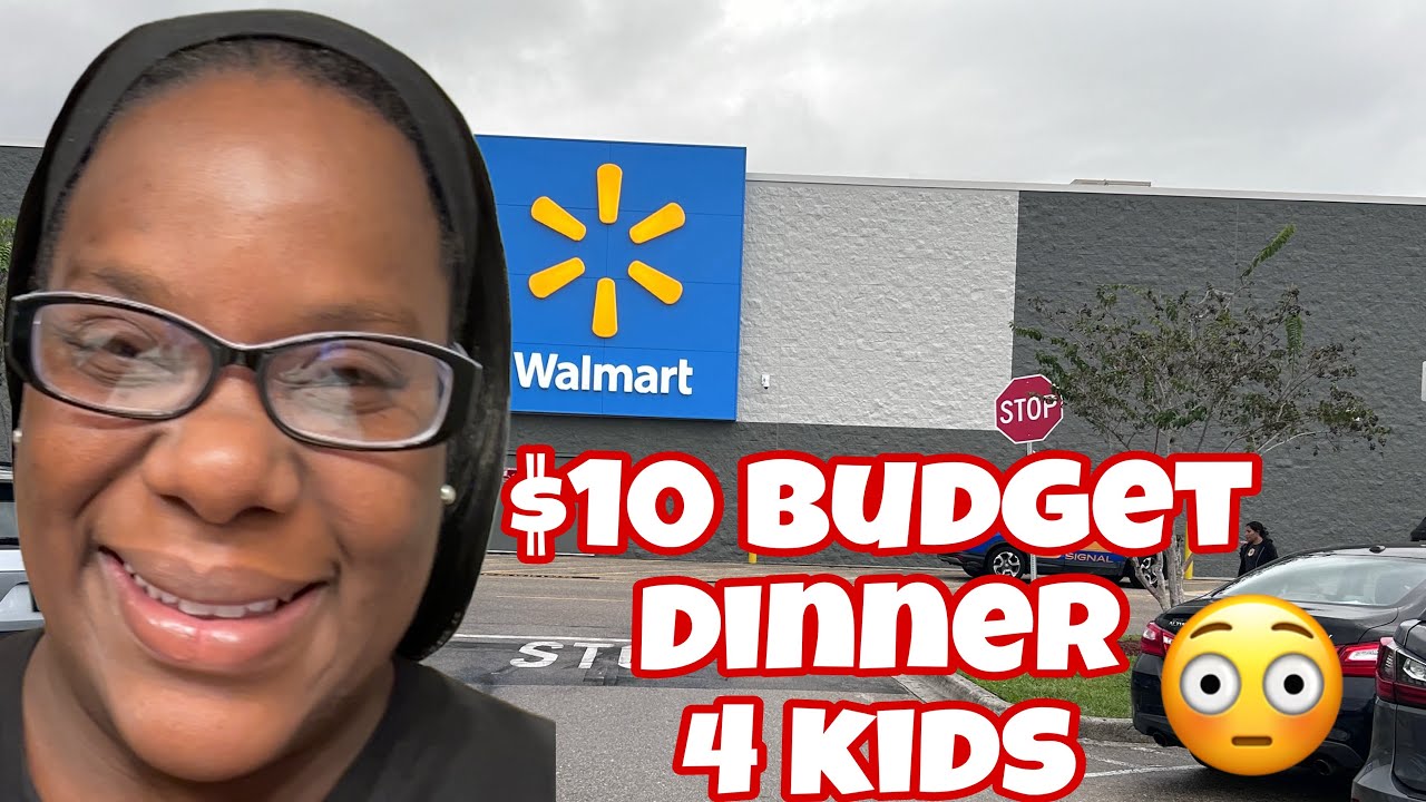 FEEDING MY 4 KIDS WITH A $10 BUDGET 😱👀👀