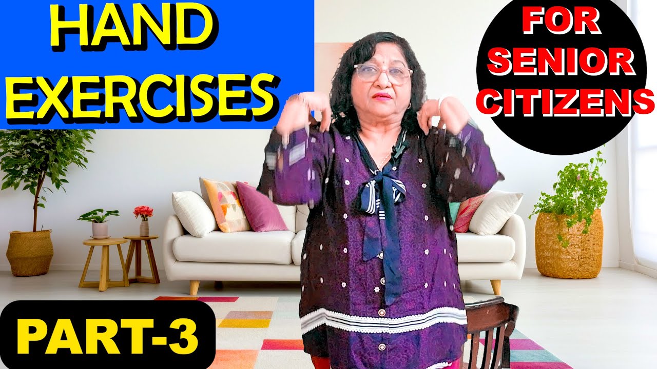 बड़ी उम्र में शरीर की परेशानियाँ।  2 Minute Yoga by Chitra Garg, Senior Citizen | हाथों की देखभाल