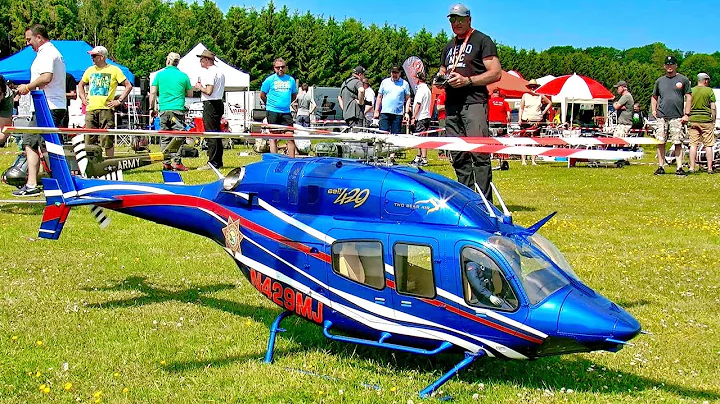 STUNNING !!! HUGE RC BELL-429 / SCALE MODEL TURBIN...