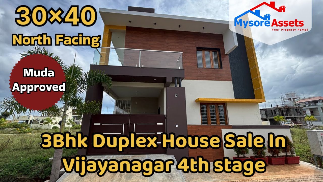 Luxury 3BHK Duplex House For Sale in Vijayanagar 4th Stage | Behind NPS School, Mysuru 🏡
