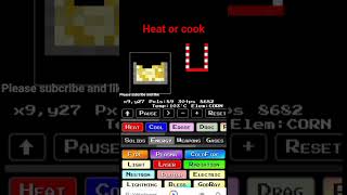 HOW TO MAKE A POPCORN IN SANDBOXELS?#sandboxels